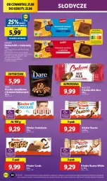 Gazetka promocyjna Lidl - GAZETKA - Gazetka - ważna od 23.08 do 23.08.2025 - strona 36 - produkty: Ciastka, Ser, Kinder Bueno, Herbatniki, Czekolada, Deser, Alcon, Kakao, Kinder