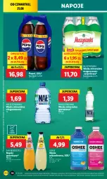 Gazetka promocyjna Lidl - GAZETKA - Gazetka - ważna od 23.08 do 23.08.2025 - strona 40 - produkty: Nałęczowianka, Mus, Napoje, Pepsi, Muszynianka, Napój gazowany, Oshee, Woda mineralna, Woda, Napój, Magnez