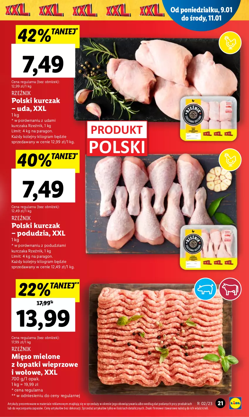 Gazetka promocyjna Lidl - GAZETKA - ważna 09.01 do 11.01.2023 - strona 25 - produkty: Gra, Kurczak, Mięso, Mięso mielone, Olej, Por