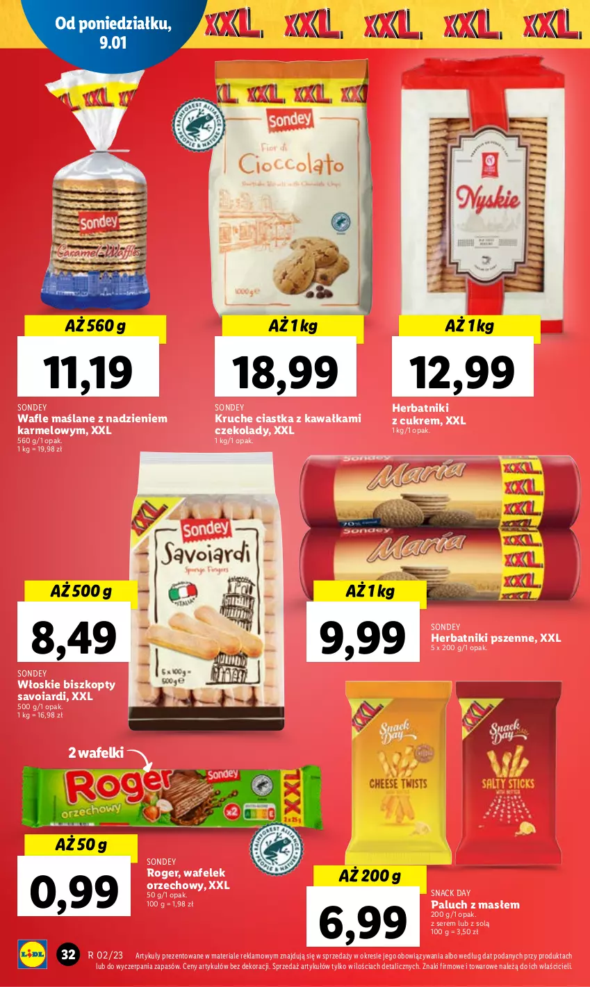 Gazetka promocyjna Lidl - GAZETKA - ważna 09.01 do 11.01.2023 - strona 36 - produkty: Biszkopty, Ciastka, Herbatniki, Kawa, Ser, Wafelek, Wafle