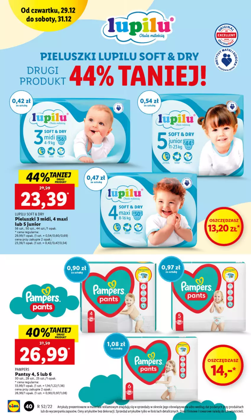 Gazetka promocyjna Lidl - GAZETKA - ważna 29.12 do 31.12.2022 - strona 42 - produkty: Pampers