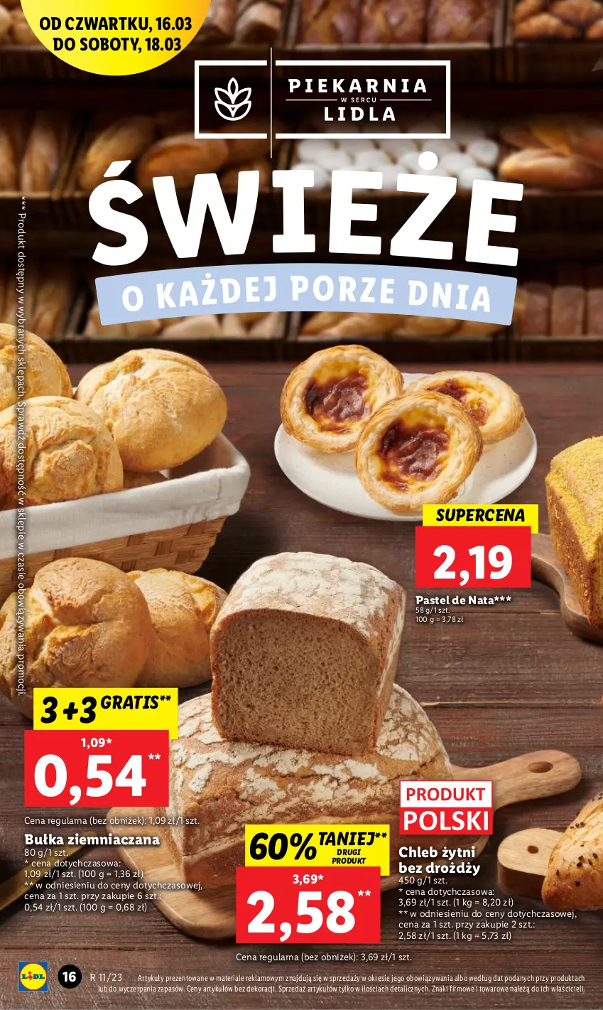 Gazetka promocyjna Lidl - GAZETKA - ważna 16.03 do 18.03.2023 - strona 16 - produkty: Bułka, Chleb, Gra