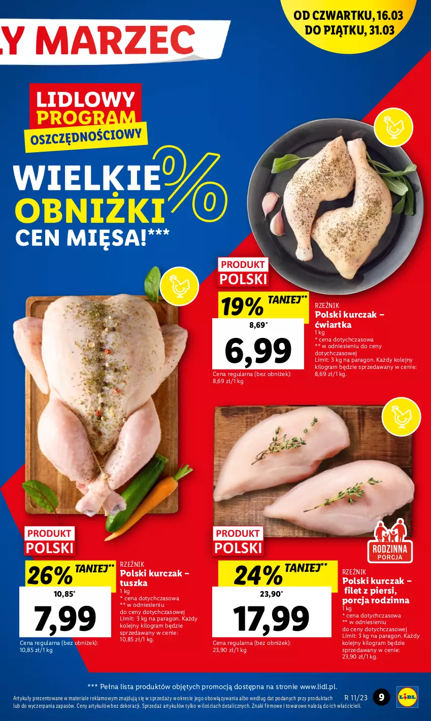 Gazetka promocyjna Lidl - GAZETKA - ważna 16.03 do 18.03.2023 - strona 9 - produkty: Gra, Kurczak, Olej, Por, Tusz