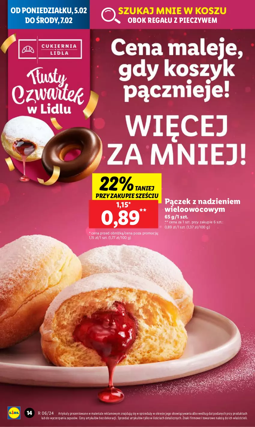 Gazetka promocyjna Lidl - GAZETKA - ważna 05.02 do 07.02.2024 - strona 18 - produkty: Kosz, Pączek, Piec, Regał