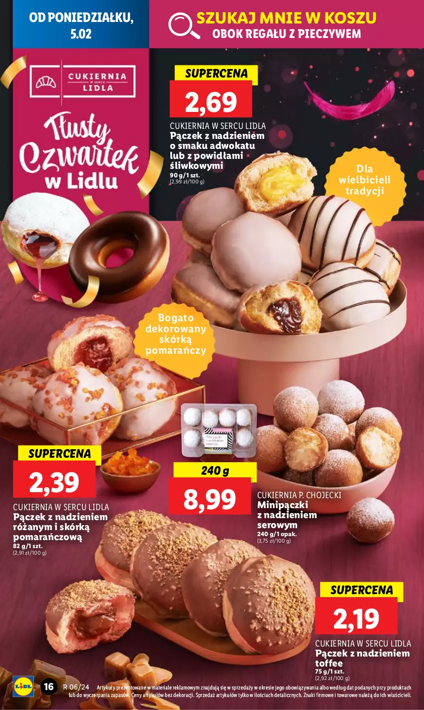 Gazetka promocyjna Lidl - GAZETKA - ważna 05.02 do 07.02.2024 - strona 20 - produkty: BIC, Cukier, Kosz, Pączek, Piec, Regał, Róża, Ser