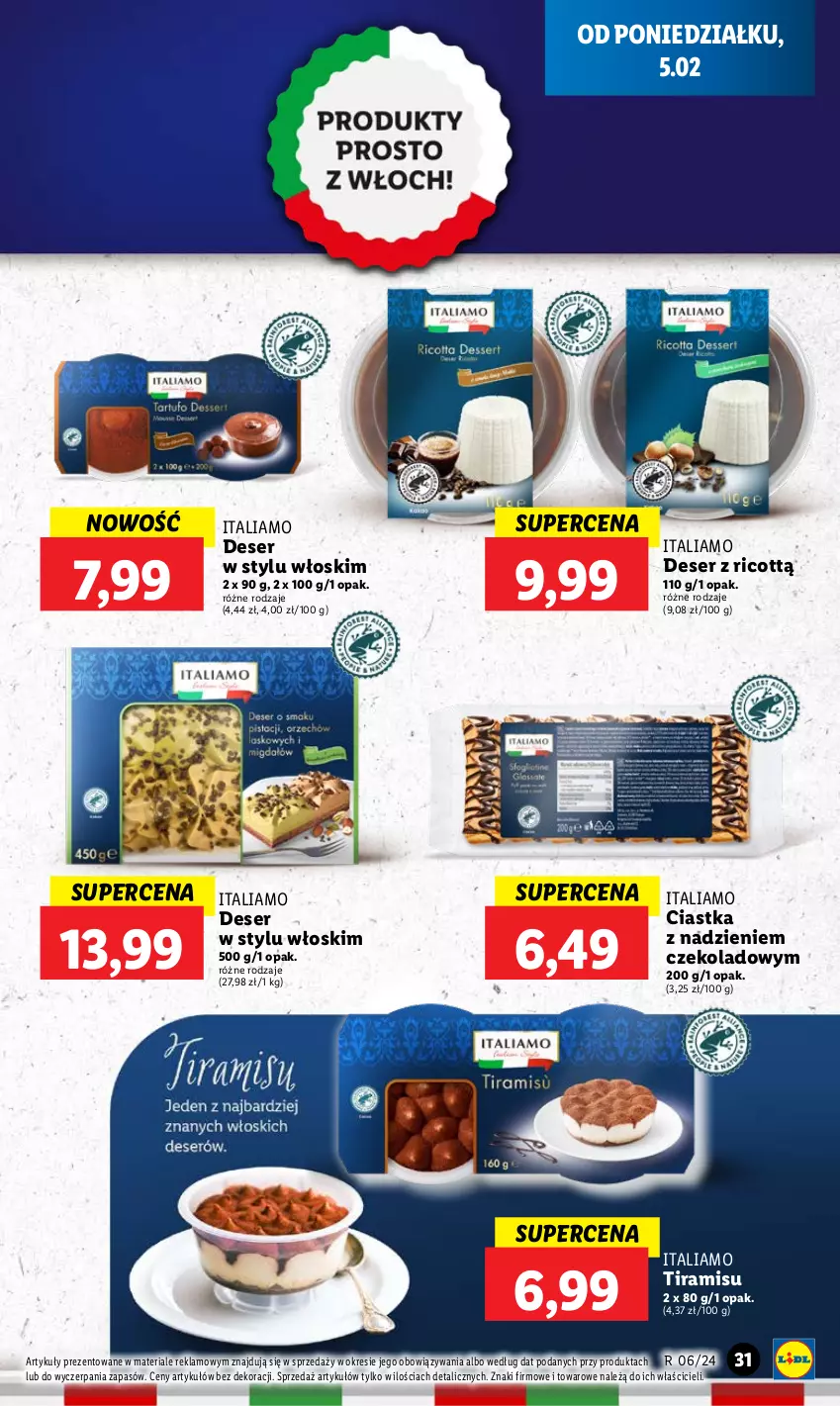 Gazetka promocyjna Lidl - GAZETKA - ważna 05.02 do 07.02.2024 - strona 35 - produkty: Ciastka, Deser, Ser