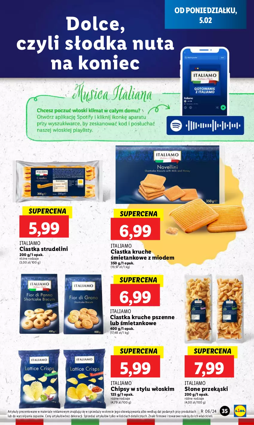 Gazetka promocyjna Lidl - GAZETKA - ważna 05.02 do 07.02.2024 - strona 39 - produkty: Chipsy, Ciastka