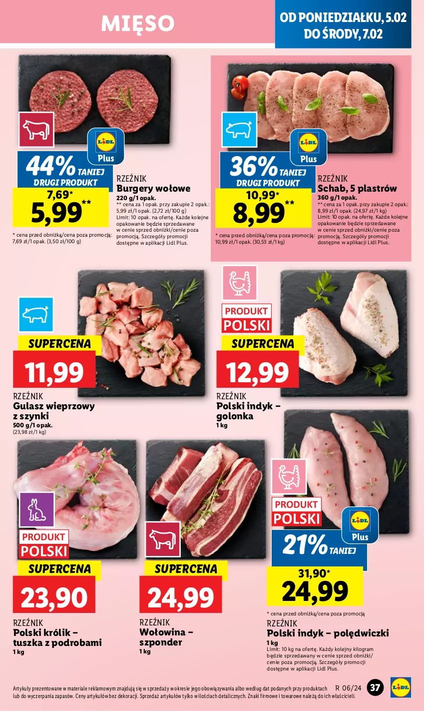 Gazetka promocyjna Lidl - GAZETKA - ważna 05.02 do 07.02.2024 - strona 41 - produkty: Burger, Gra, Królik, Mięso, Olej, Tusz, Wołowina