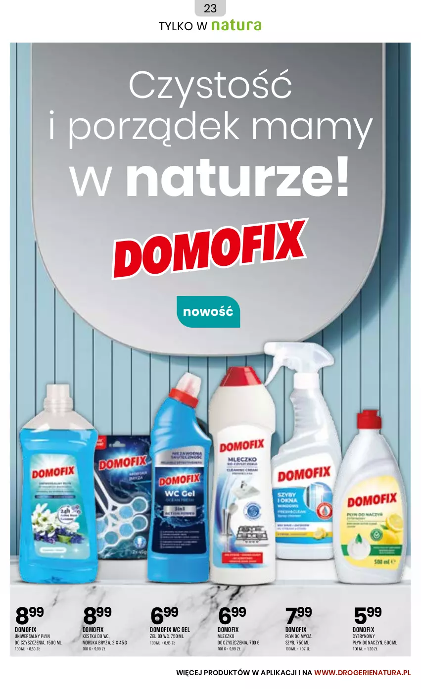 Gazetka promocyjna Drogerie Natura - Gazetka Drogerie Natura - ważna 04.03 do 02.04.2024 - strona 23 - produkty: Bryza, Kostka do wc, Mleczko, Płyn do mycia, Por