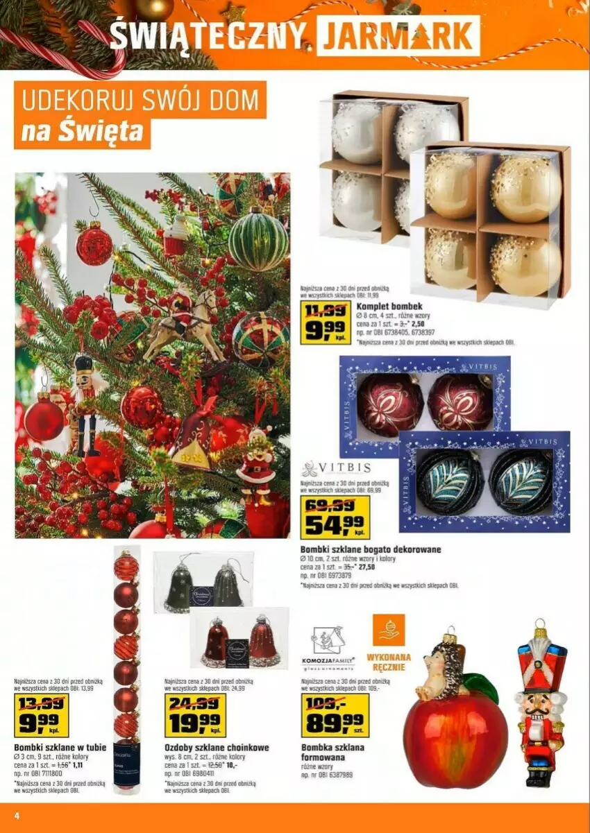 Gazetka promocyjna Obi - ważna 06.12 do 24.12.2023 - strona 11 - produkty: Bombki, Fa, LANA