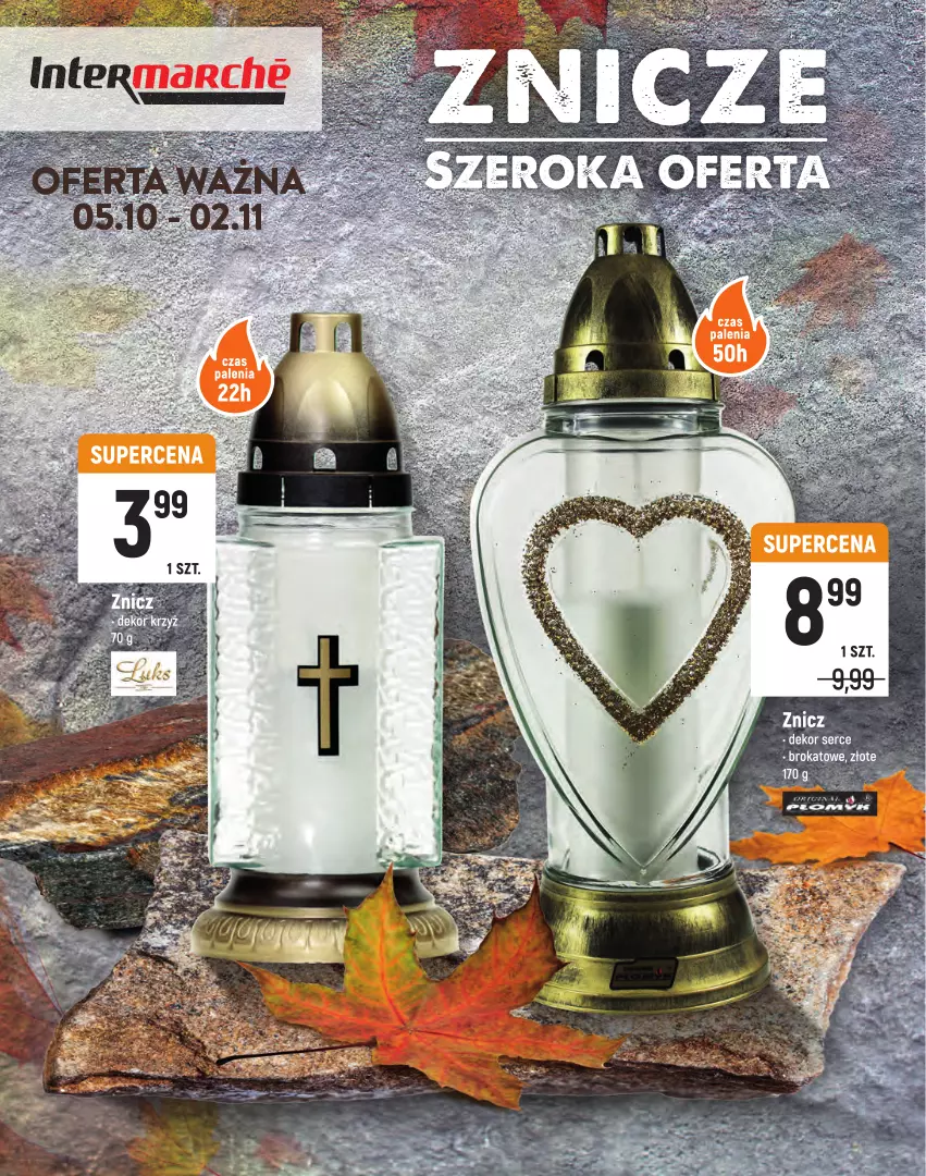 Gazetka promocyjna Intermarche - Wszystkich świętych Znicze - ważna 05.10 do 02.11.2021 - strona 1