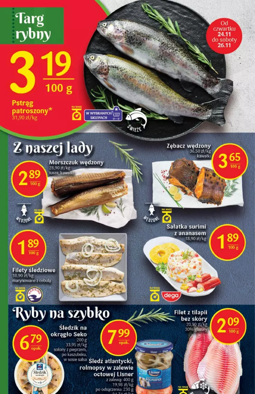 Gazetka promocyjna Delikatesy Centrum - Gazetka DC46 - ważna 24.11 do 30.11.2022 - strona 20 - produkty: Ananas, Lisner, Mop, Pieprz, Salsa, Sos, Surimi