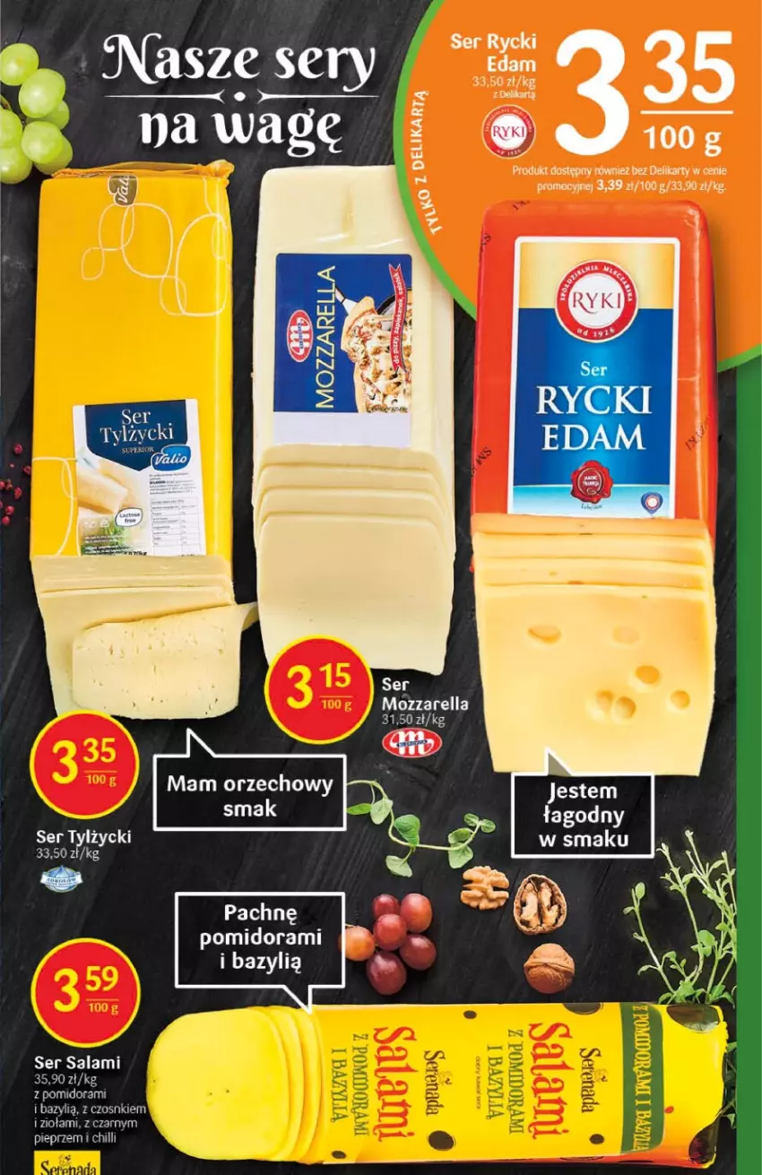 Gazetka promocyjna Delikatesy Centrum - Gazetka DC46 - ważna 24.11 do 30.11.2022 - strona 21 - produkty: Bazyl, Edam, Mozzarella, Pieprz, Salami, Ser, Ser salami, Ser tylżycki