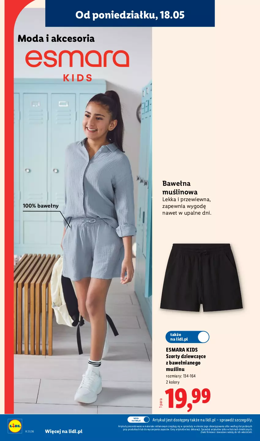 Gazetka promocyjna Lidl - Katalog ważny od 18.05 - ważna 18.05 do 23.05.2026 - strona 14 - produkty: Moda, Szorty, Wełna