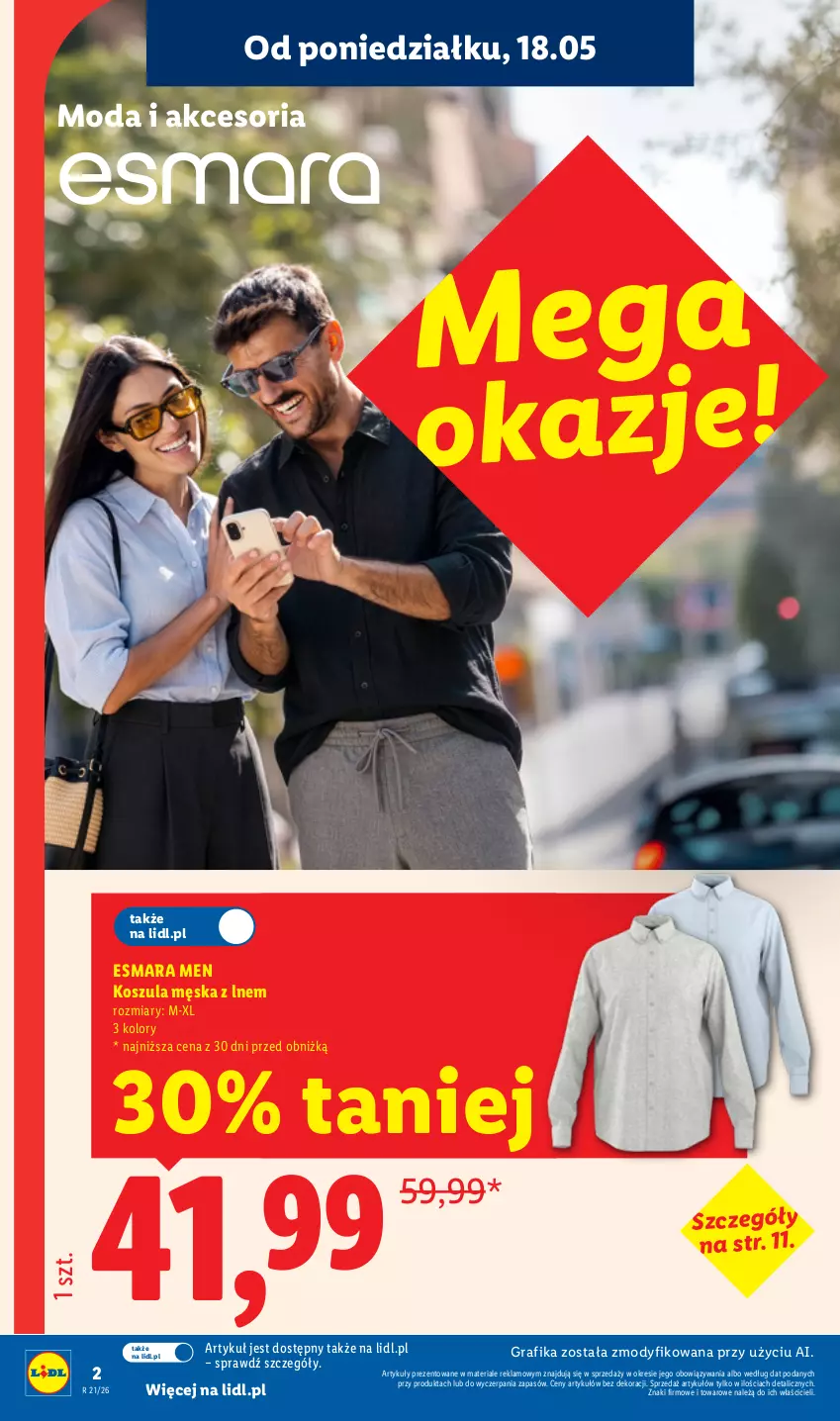 Gazetka promocyjna Lidl - Katalog ważny od 18.05 - ważna 18.05 do 23.05.2026 - strona 2 - produkty: Gra, Grafika, Kosz, Koszula, Moda