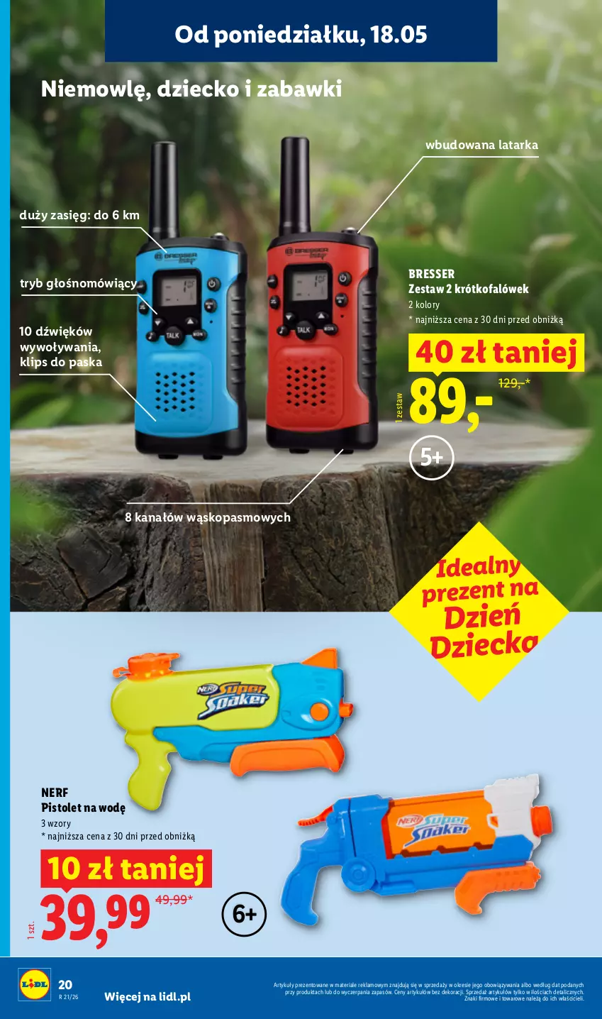 Gazetka promocyjna Lidl - Katalog ważny od 18.05 - ważna 18.05 do 23.05.2026 - strona 22 - produkty: Fa, Latarka, Nerf, Pistolet, Ser, Tarka