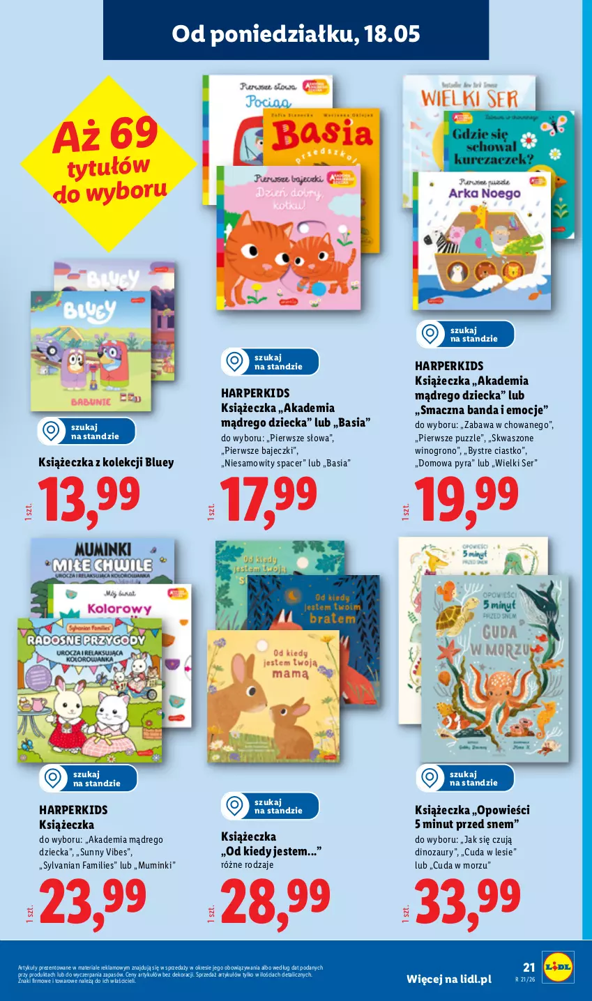 Gazetka promocyjna Lidl - Katalog ważny od 18.05 - ważna 18.05 do 23.05.2026 - strona 23 - produkty: Acer, Basia, Dinozaur, Fa, Puzzle, Ser, Sylvanian Families, Wino