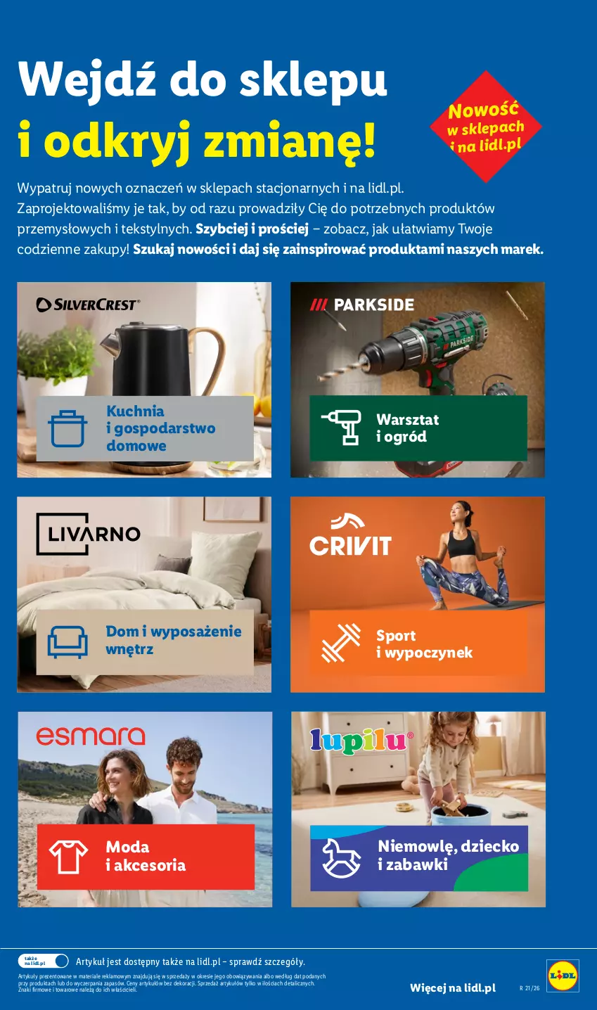 Gazetka promocyjna Lidl - Katalog ważny od 18.05 - ważna 18.05 do 23.05.2026 - strona 38 - produkty: Kuchnia, Moda, Ogród, Por, Sport