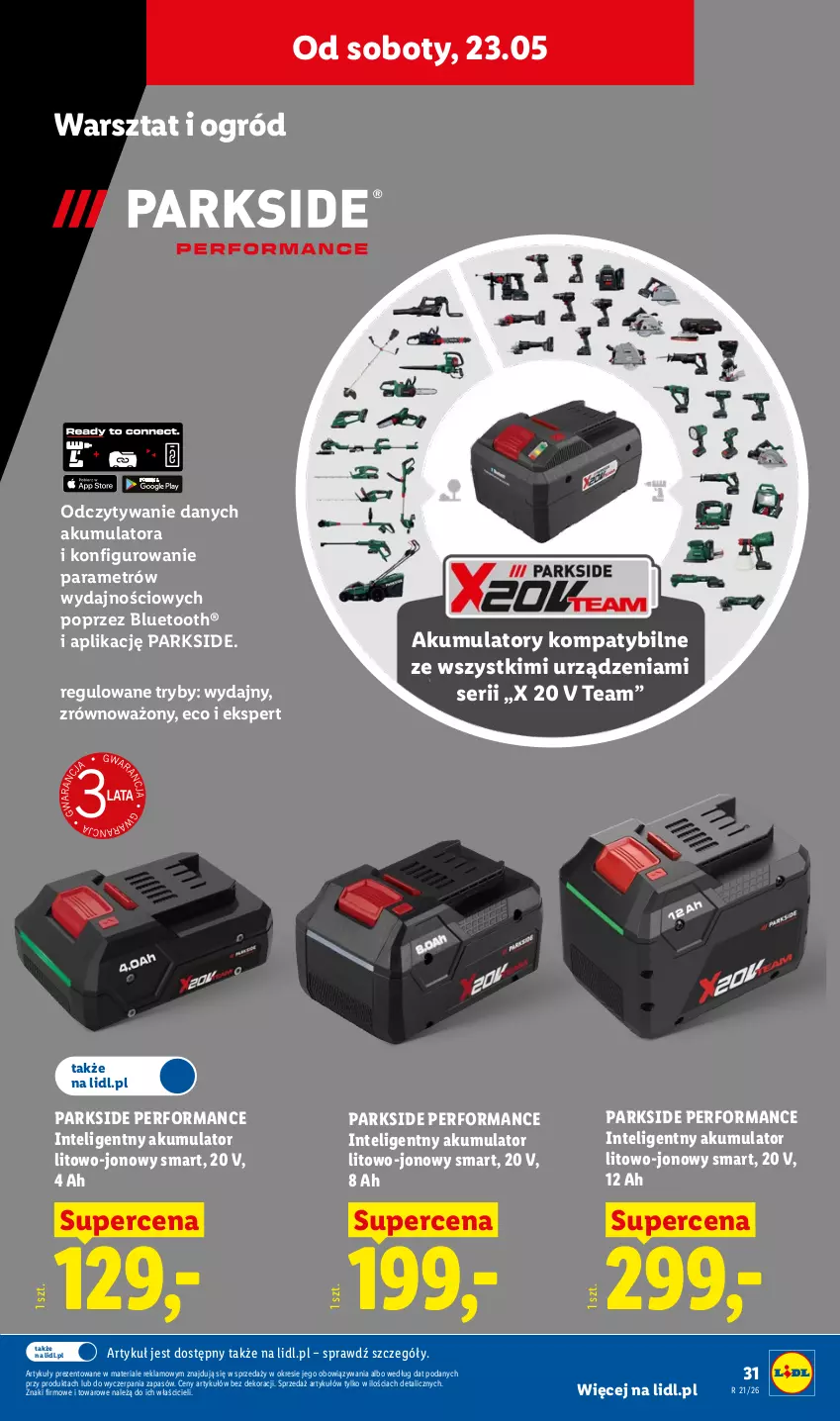 Gazetka promocyjna Lidl - Katalog ważny od 18.05 - ważna 18.05 do 23.05.2026 - strona 39 - produkty: Akumulator, Intel, Ogród, Parkside, Ser