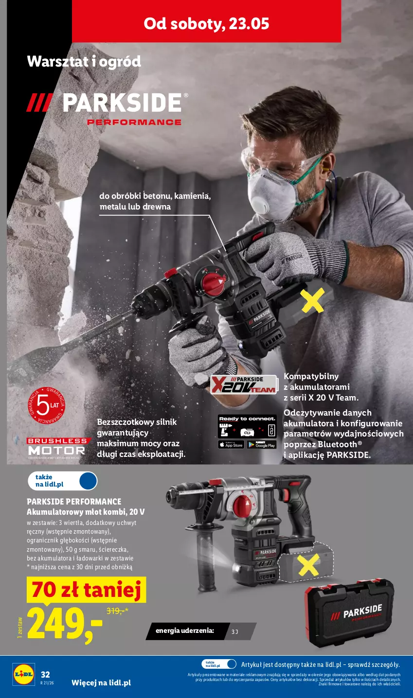 Gazetka promocyjna Lidl - Katalog ważny od 18.05 - ważna 18.05 do 23.05.2026 - strona 40 - produkty: Akumulator, Gra, Młot, Ogród, Parkside, Ser
