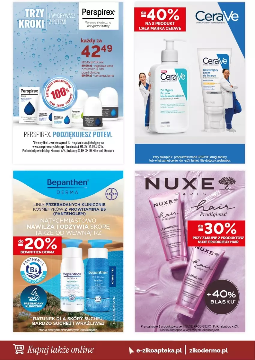 Gazetka promocyjna Ziko - Gazetka Ziko Dermo - ważna 30.07 do 12.08.2026 - strona 18 - produkty: Apteka, Bepanthen, CeraVe, Fa