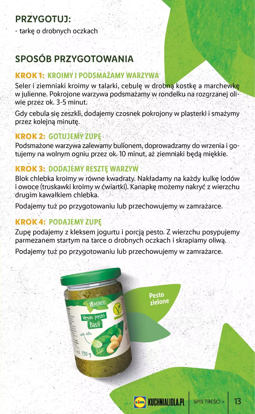 Gazetka promocyjna Lidl - KATALOG VEMONDO - ważna 18.07 do 23.07.2022 - strona 13 - produkty: Cebula, Chleb, Czosnek, Jogurt, Kawa, Lion, Owoce, Parmezan, Pesto, Por, Truskawki, Warzywa, Ziemniaki