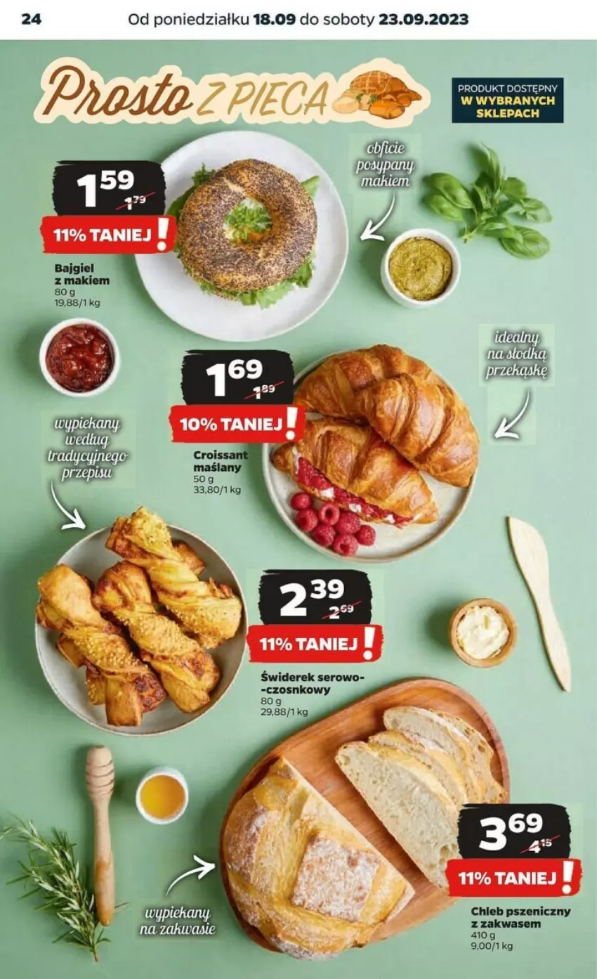 Gazetka promocyjna Netto - ważna 18.09 do 23.09.2023 - strona 17 - produkty: Chleb, Croissant, Piec, Ser