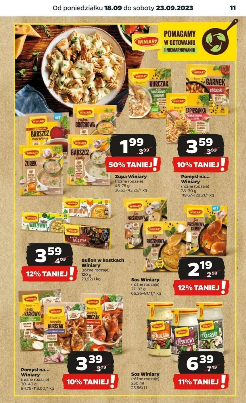 Gazetka promocyjna Netto - ważna 18.09 do 23.09.2023 - strona 3 - produkty: Bulion, Lion, Sos, Winiary