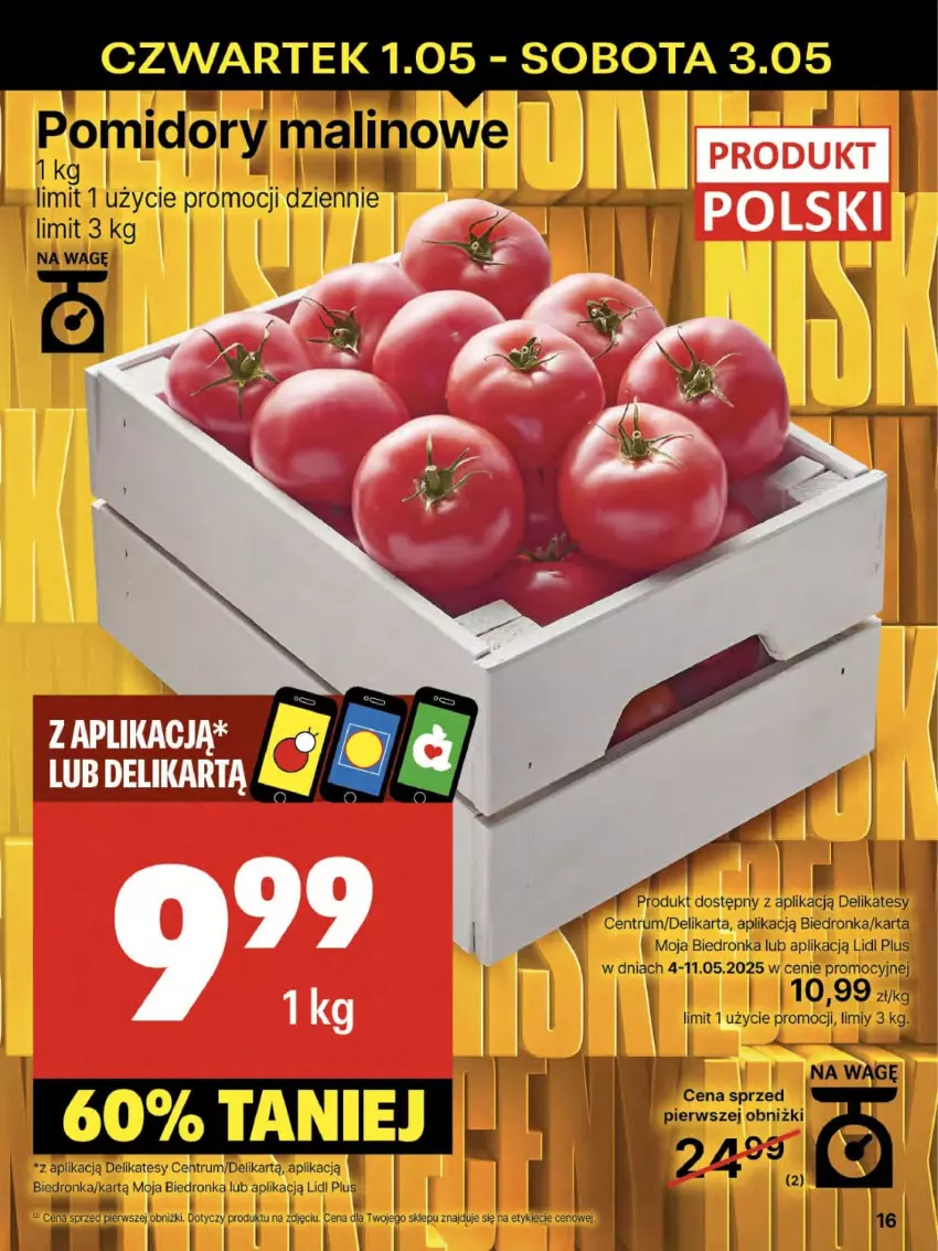 Gazetka promocyjna Delikatesy Centrum - Franczyza DC18 Czwartek - ważna 01.05 do 07.05.2025 - strona 16 - produkty: Dron