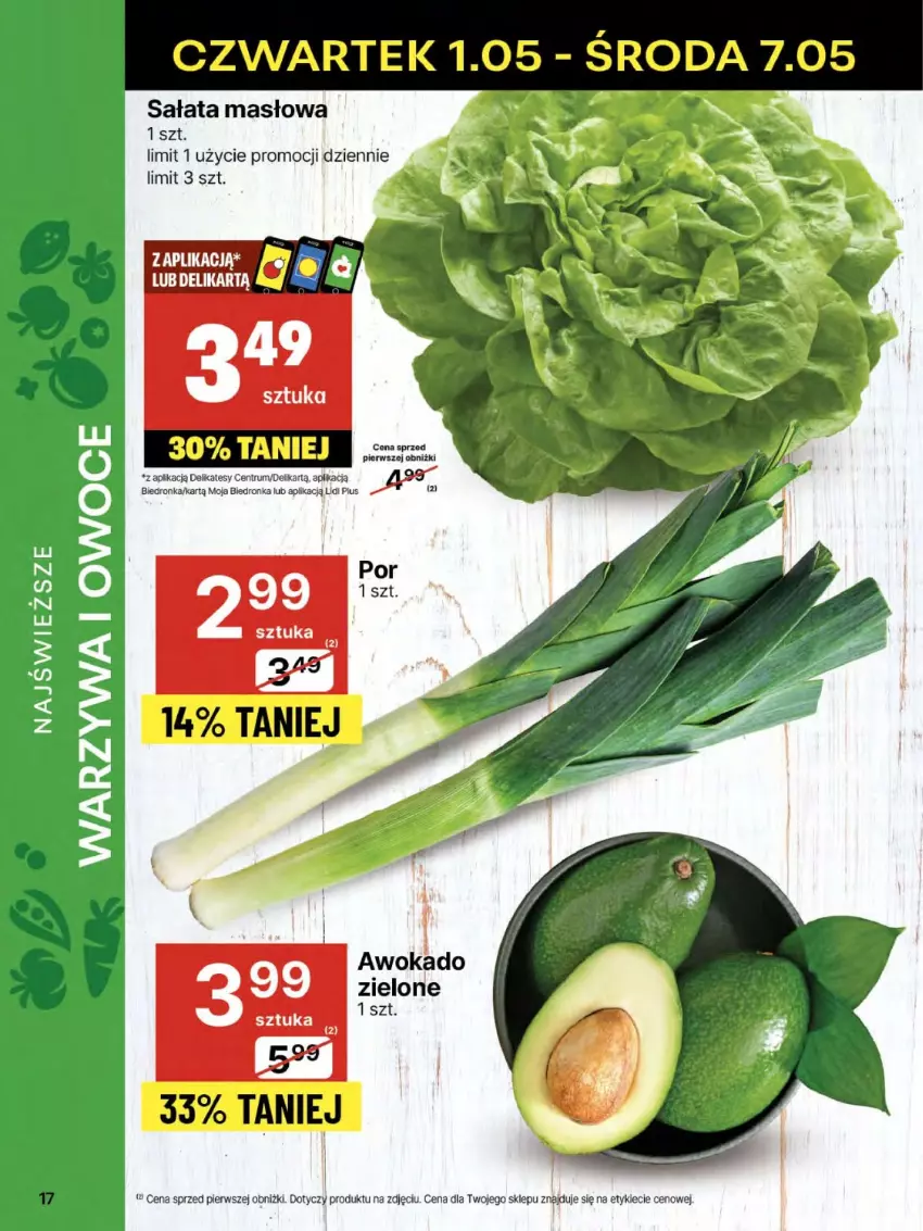 Gazetka promocyjna Delikatesy Centrum - Franczyza DC18 Czwartek - ważna 01.05 do 07.05.2025 - strona 17 - produkty: Dron, Masło, Rum, Sałat, Sałata masłowa