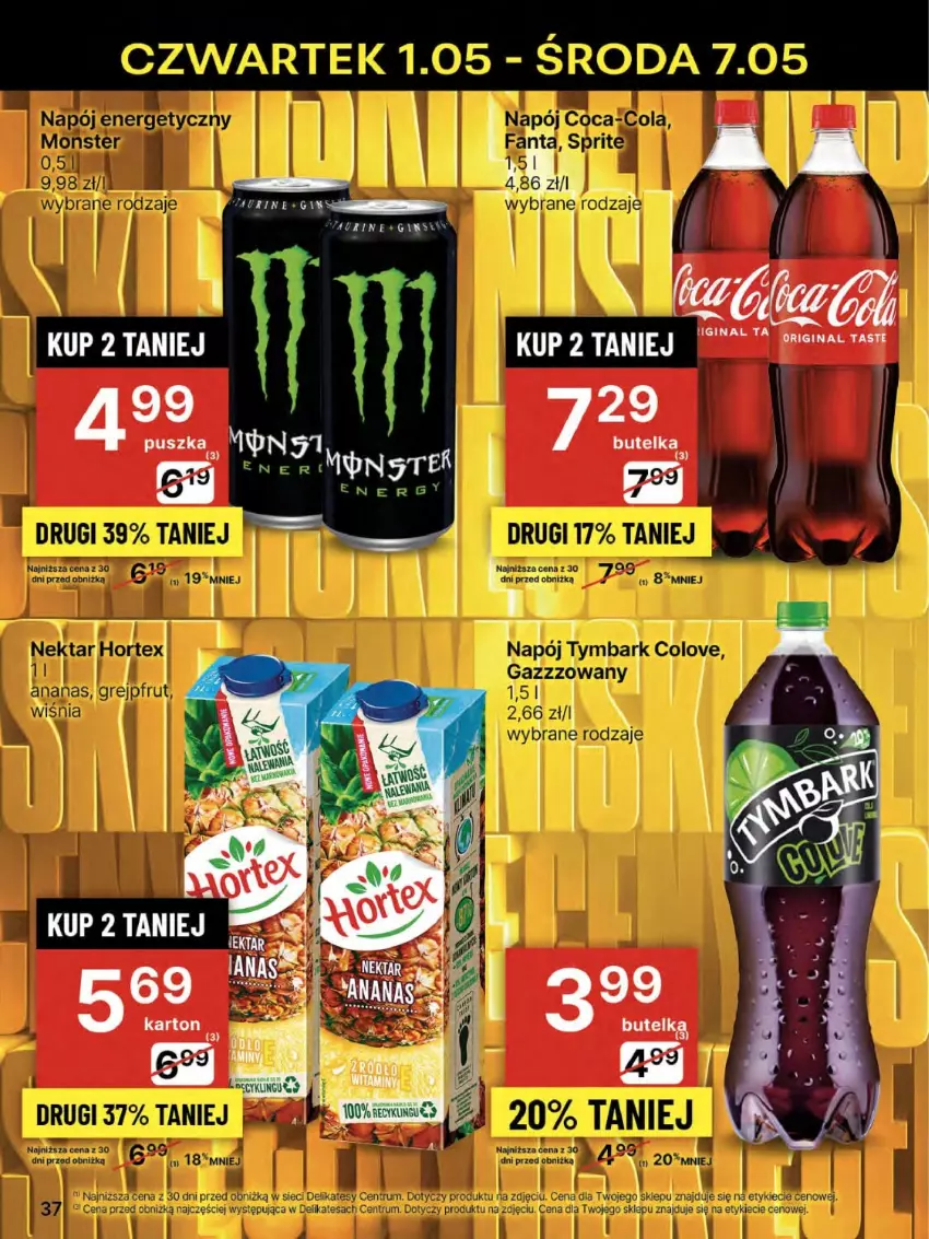 Gazetka promocyjna Delikatesy Centrum - Franczyza DC18 Czwartek - ważna 01.05 do 07.05.2025 - strona 37 - produkty: Gin