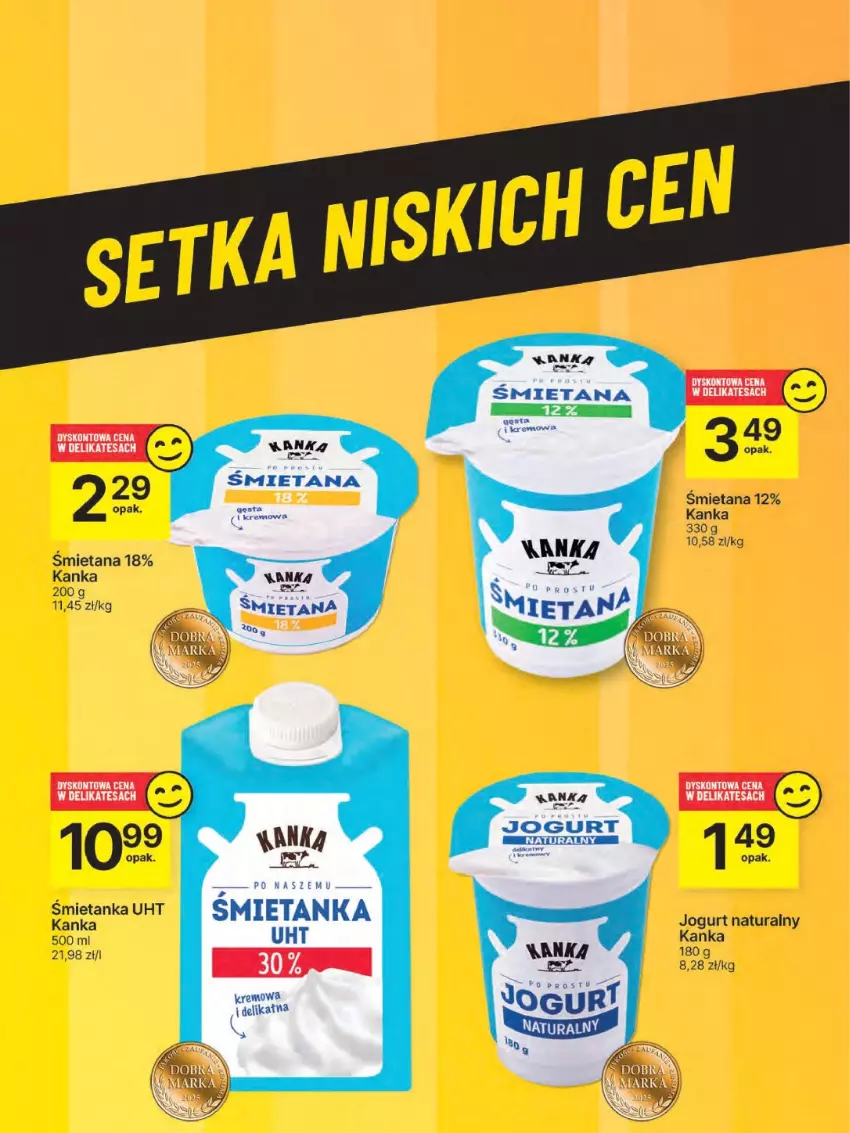 Gazetka promocyjna Delikatesy Centrum - Franczyza DC18 Czwartek - ważna 01.05 do 07.05.2025 - strona 47 - produkty: Jogurt, Jogurt naturalny