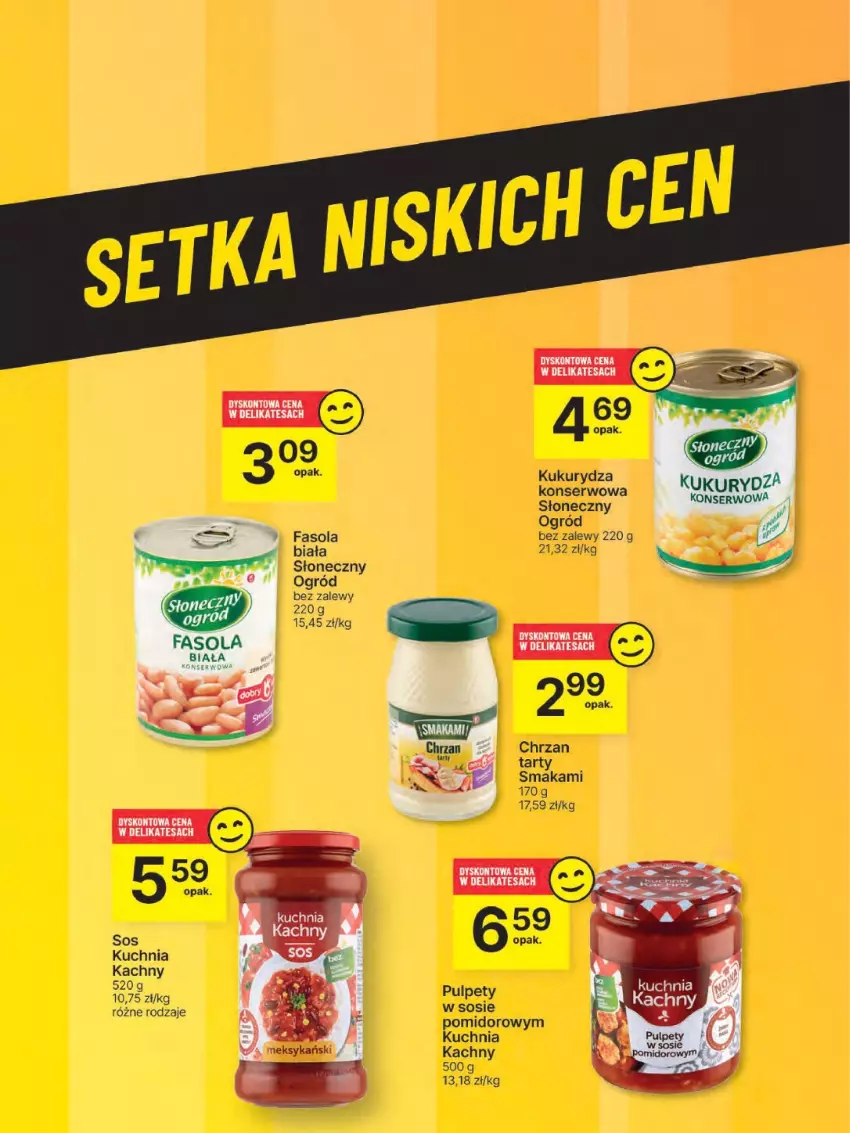 Gazetka promocyjna Delikatesy Centrum - Franczyza DC18 Czwartek - ważna 01.05 do 07.05.2025 - strona 57 - produkty: Chrzan, Fa, Fasola, Kuchnia, Kukurydza, Kukurydza konserwowa, Ogród, Pulpety, Ser, Sos
