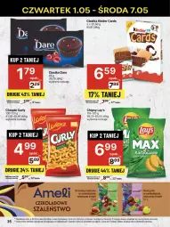 Gazetka promocyjna Delikatesy Centrum - Franczyza DC18 Czwartek - Gazetka - ważna od 07.05 do 07.05.2025 - strona 35 - produkty: Ciastka, Rum, Szal, Chipsy, Chrupki, Rodzynki, Kinder