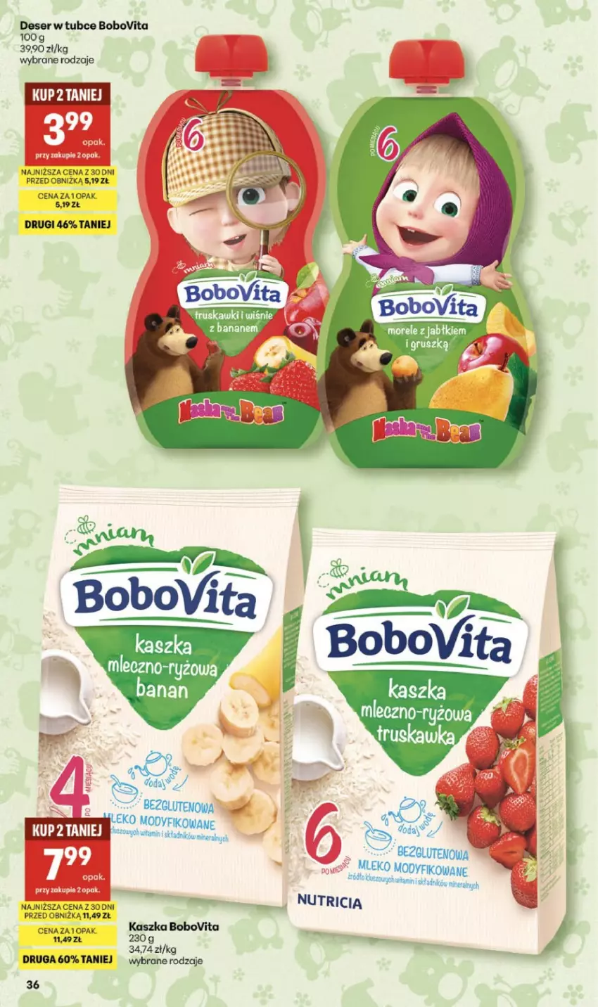 Gazetka promocyjna Delikatesy Centrum - Franczyza DC08 Czwartek - ważna 19.02 do 25.02.2026 - strona 36 - produkty: BoboVita, Deser, Mleko, Mleko modyfikowane, Ser