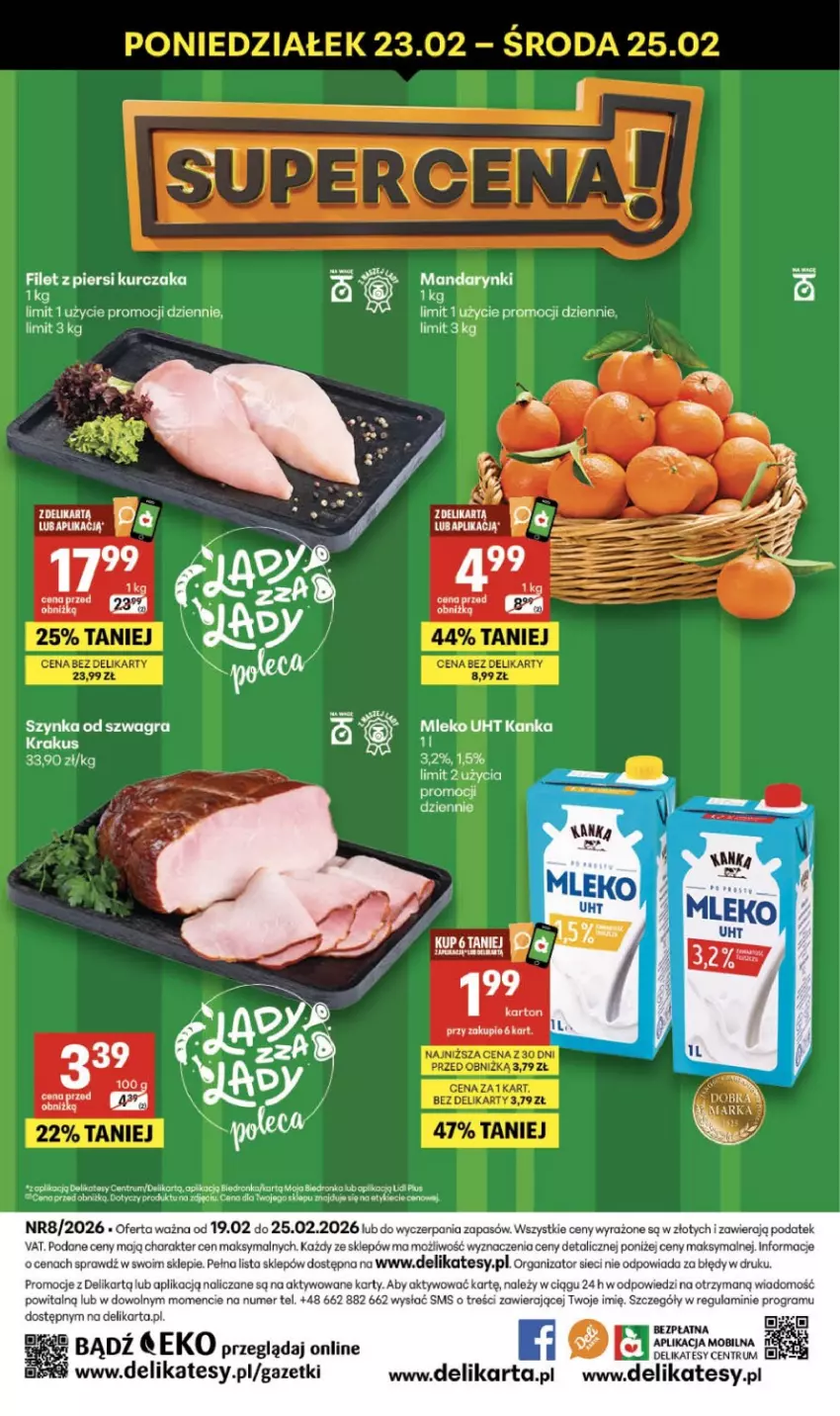Gazetka promocyjna Delikatesy Centrum - Franczyza DC08 Czwartek - ważna 19.02 do 25.02.2026 - strona 40 - produkty: Dron, Filet z piersi kurczaka, Gra, Koc, Krakus, Kurczak, Mobil, Rum, Szynka