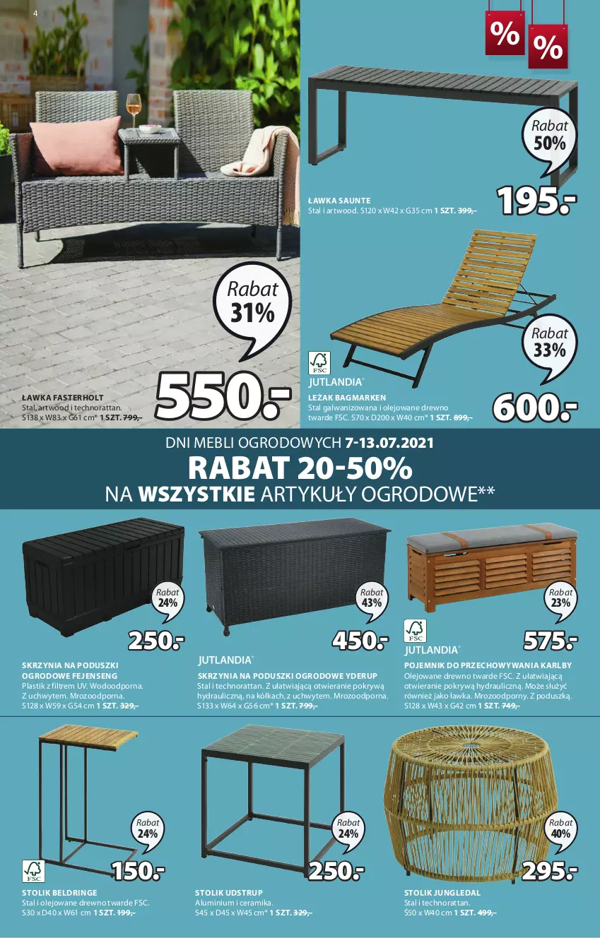 Gazetka promocyjna Jysk - Oferta tygodnia - ważna 07.07 do 20.07.2021 - strona 5 - produkty: Artwood, Fa, Olej, Pojemnik, Pojemnik do przechowywania, Por, Stolik