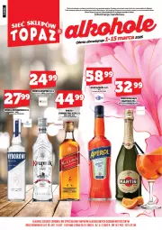 Gazetka promocyjna Topaz - Gazetka - Gazetka - ważna od 15.03 do 15.03.2026 - strona 3 - produkty: Top, Mus, Martini, Wino musujące, Johnnie Walker, Wódka, Whisky, Wyborowa, Wino, Likier, Aperol