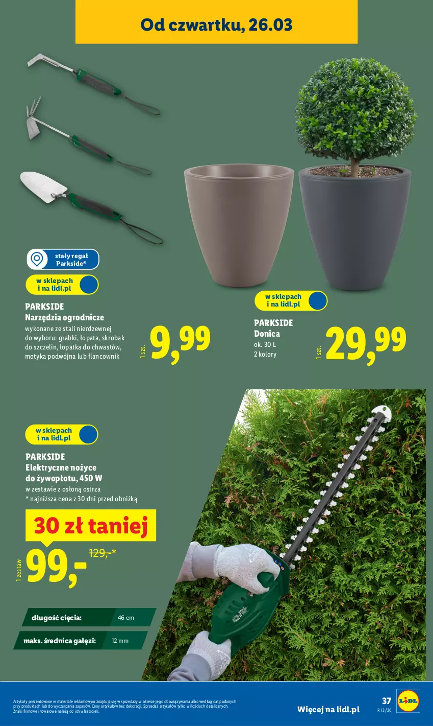 Gazetka promocyjna Lidl - Katalog ważny od 23.03 - ważna 23.03 do 29.03.2026 - strona 47 - produkty: Gra, Noż, Nożyce, Parkside, Regał