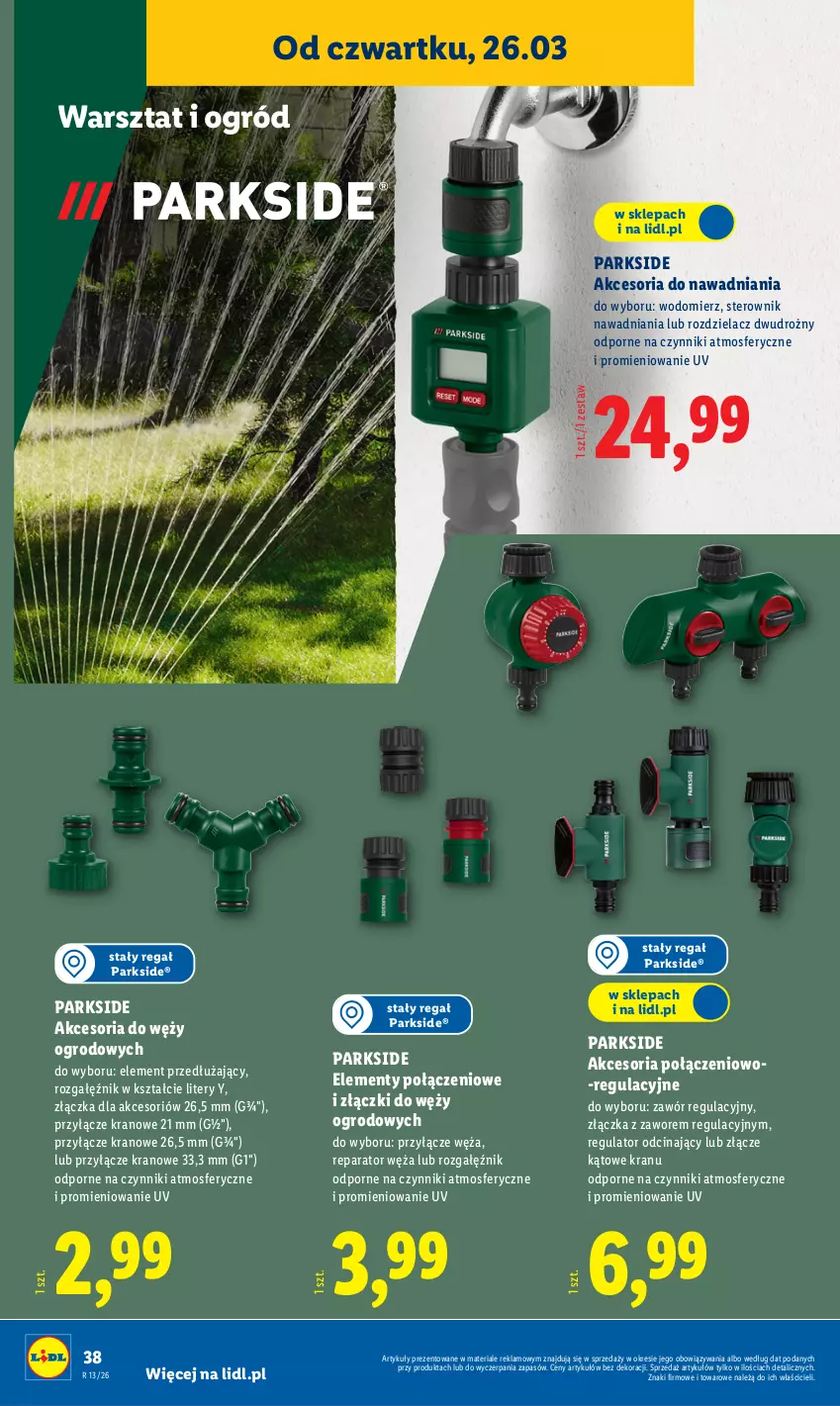 Gazetka promocyjna Lidl - Katalog ważny od 23.03 - ważna 23.03 do 29.03.2026 - strona 48 - produkty: Ogród, Parkside, Por, Regał, Rozgałęźnik