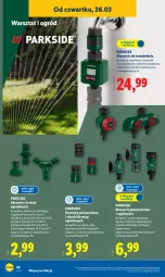 Gazetka promocyjna Lidl - Katalog ważny od 23.03 - Gazetka - ważna od 29.03 do 29.03.2026 - strona 48 - produkty: Parkside, Por, Rozgałęźnik, Regał, Ogród