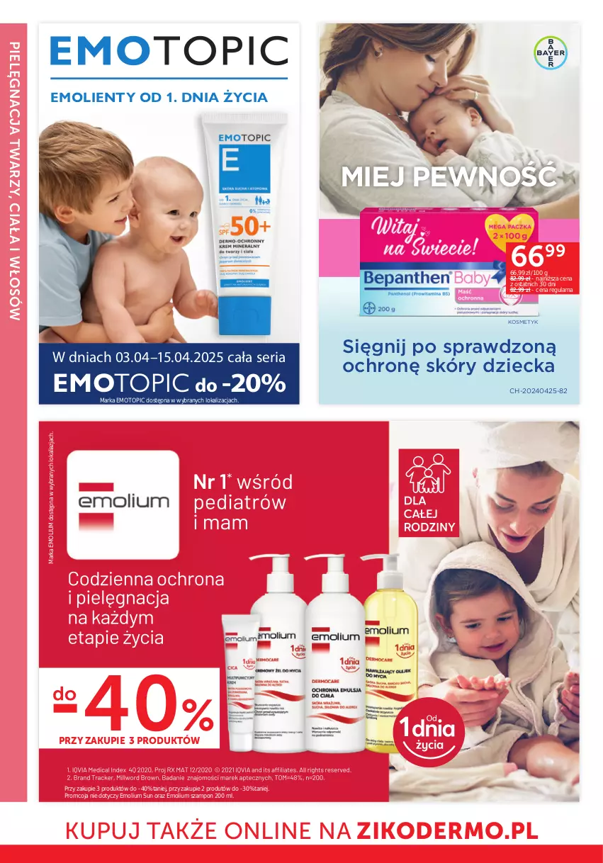 Gazetka promocyjna Ziko - Gazetka Ziko Dermo - ważna 03.04 do 15.04.2025 - strona 26 - produkty: Emolium, Ser, Szampon, Top