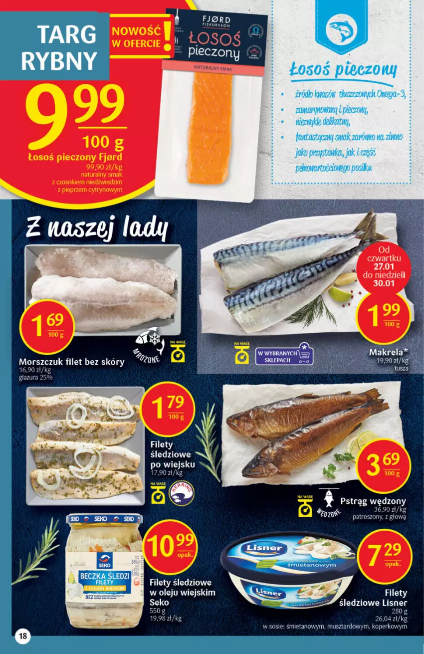 Gazetka promocyjna Delikatesy Centrum - Gazetka DC04 - ważna 27.01 do 02.02.2022 - strona 18 - produkty: Fa, Fanta, Glazura, Gry, Lazur, Mus, Piec, Pstrąg, Pstrąg wędzony, SEKO, Sos