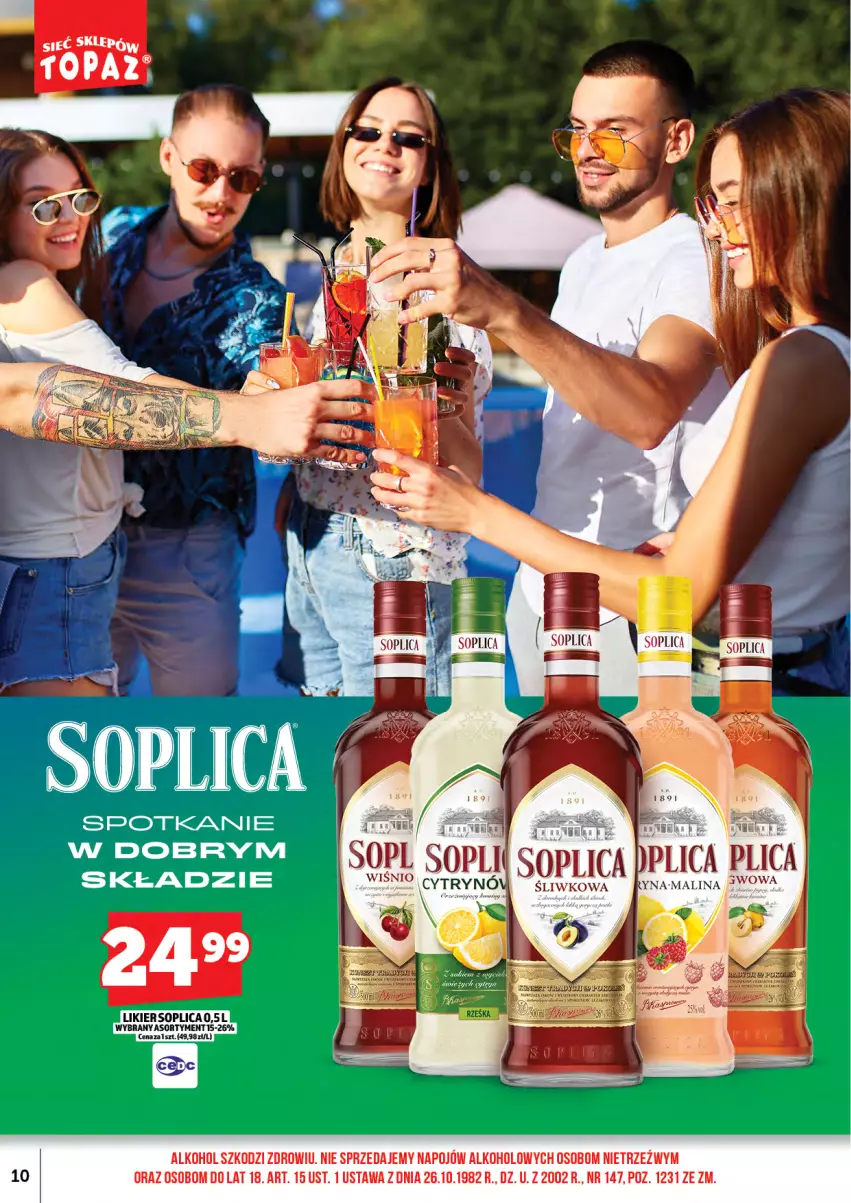 Gazetka promocyjna Topaz - Gazetka - ważna 15.05 do 31.05.2026 - strona 12 - produkty: Likier, Soplica