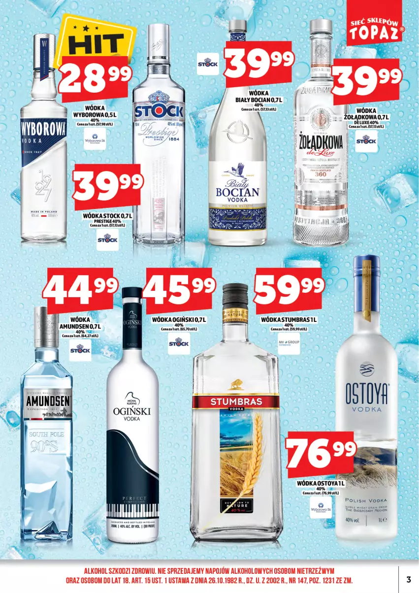 Gazetka promocyjna Topaz - Gazetka - ważna 15.05 do 31.05.2026 - strona 5 - produkty: Gra, Ogiński, Stock, Wódka, Wyborowa