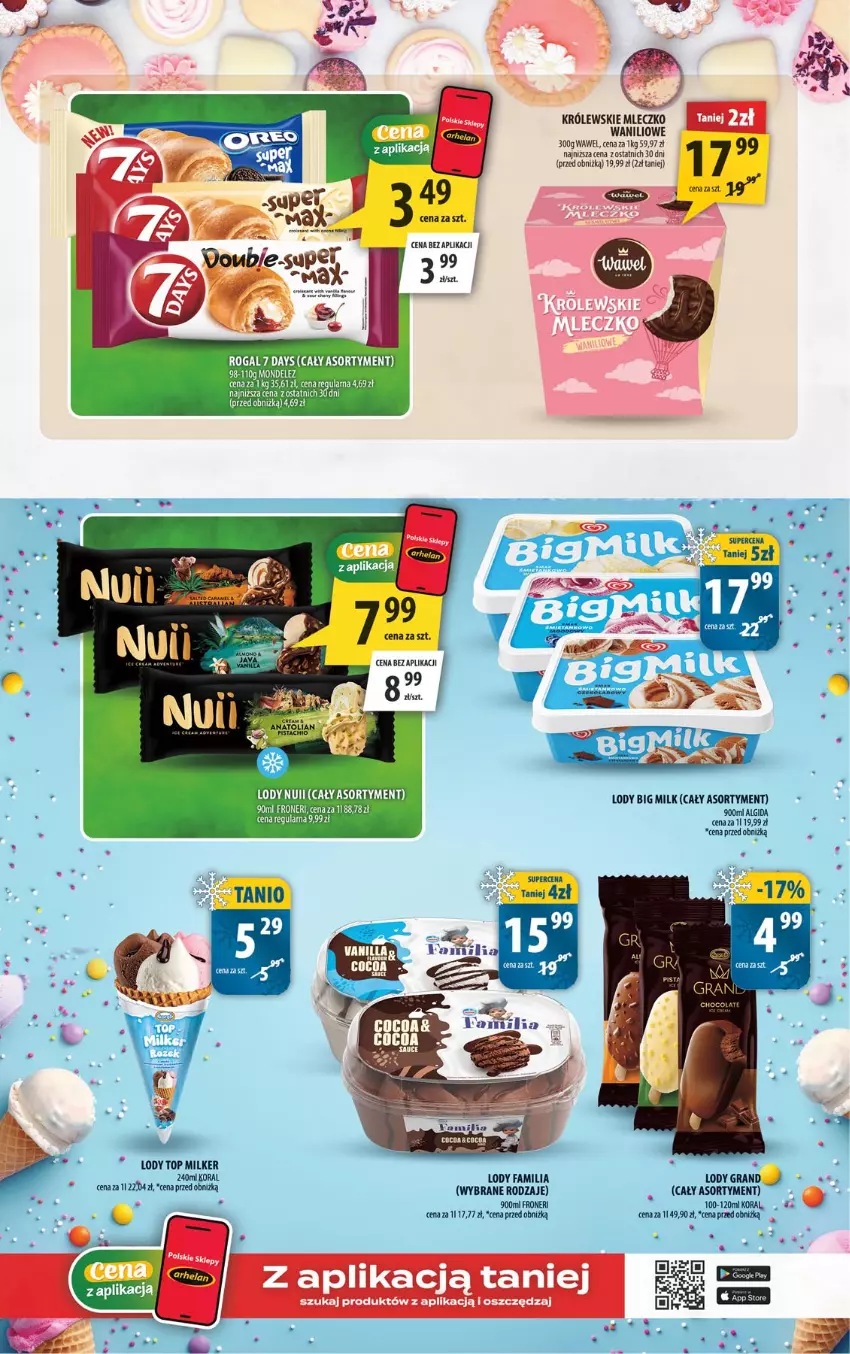 Gazetka promocyjna Arhelan - Gazetka - ważna 11.09 do 20.09.2026 - strona 11 - produkty: Algida, Big Milk, Fa, Gra, Królewski, Królewskie Mleczko, LG, Lody, Mleczko, Top, Wawel