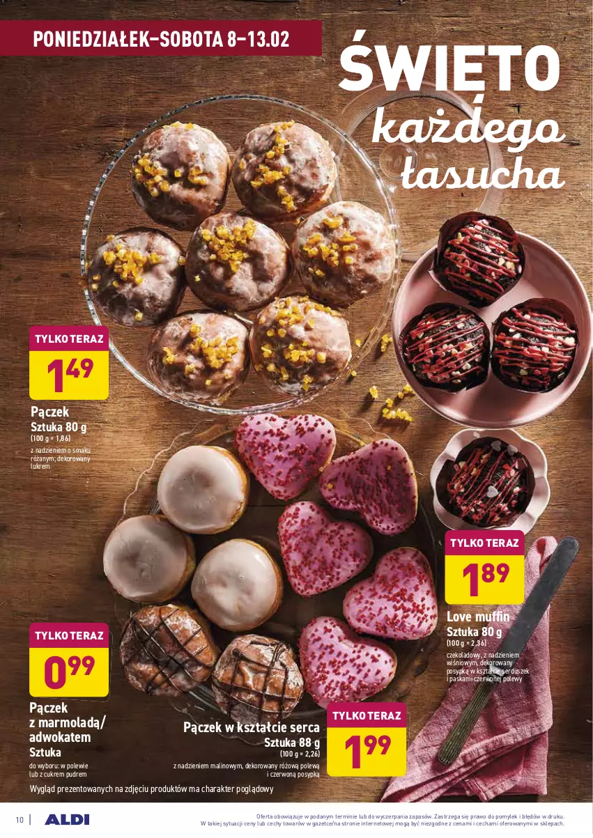 Gazetka promocyjna Aldi - ALE! CENA w ALDI - ważna 08.02 do 13.02.2021 - strona 10 - produkty: Mola, Pączek, Róża, Ser, Tera