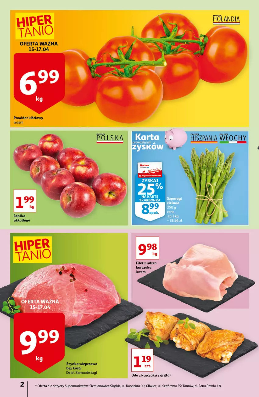 Gazetka promocyjna Auchan - Magic Birds Supermarkety - ważna 15.04 do 21.04.2021 - strona 2 - produkty: Fizan, Grill, Kurczak, Udo z kurczaka