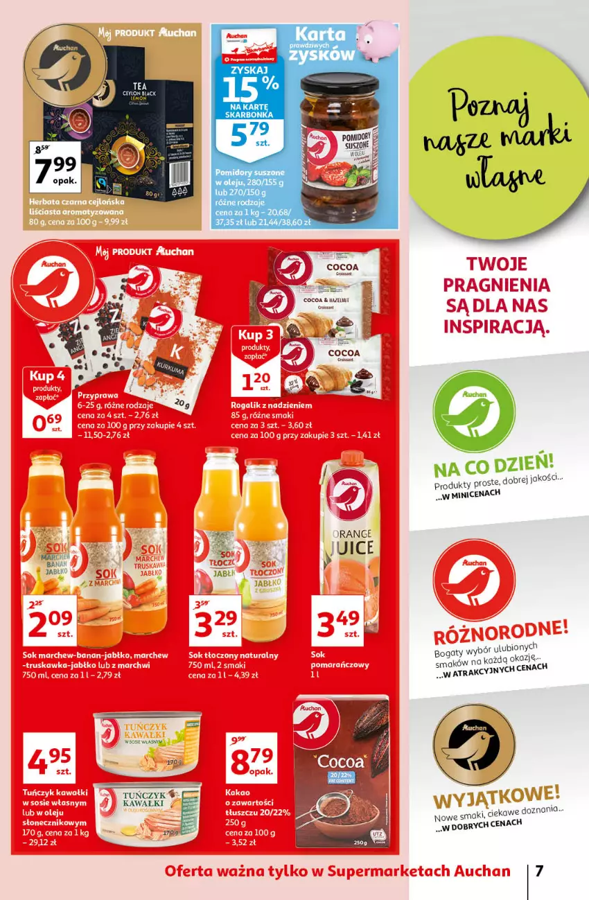 Gazetka promocyjna Auchan - Magic Birds Supermarkety - ważna 15.04 do 21.04.2021 - strona 7 - produkty: Fa, Kawa, Lack, Olej, Pomidory, Tuńczyk