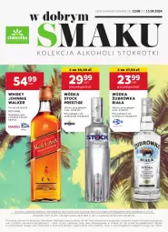 Gazetka promocyjna Stokrotka - Oferta alkoholowa - Gazetka - ważna od 11.09 do 11.09.2024 - strona 1 - produkty: Koc, Johnnie Walker, Optima, Wódka, Stock, Whisky